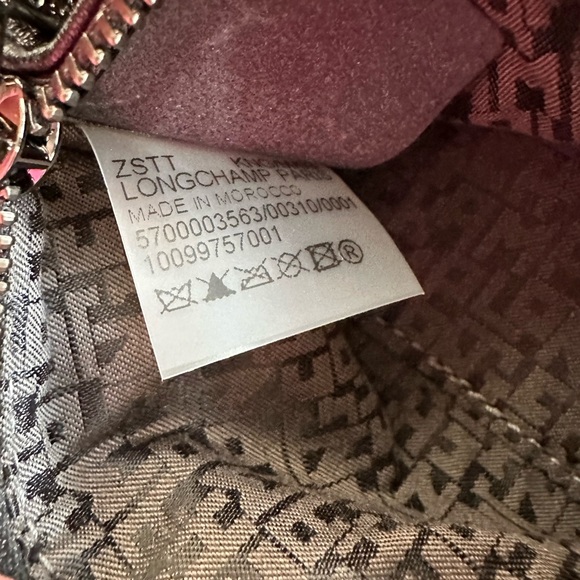 NWT Longchamp Le Pliage Cuir Nano Crossbody bag with box and dustbag - Picture 14 of 15